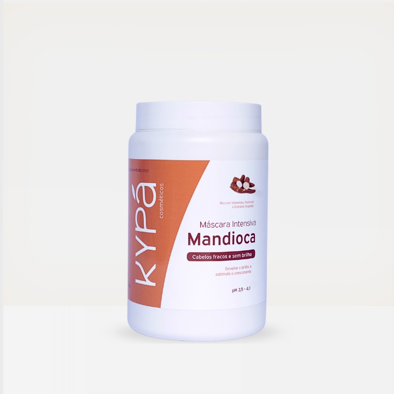 Máscara Mandioca 1kg – Hidratação Profunda para Cabelos Ressecados e Sem Vida
