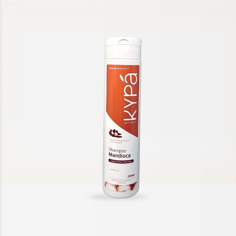 Shampoo Mandioca Kypá 300ml – Brilho e Crescimento para Cabelos Radiantes